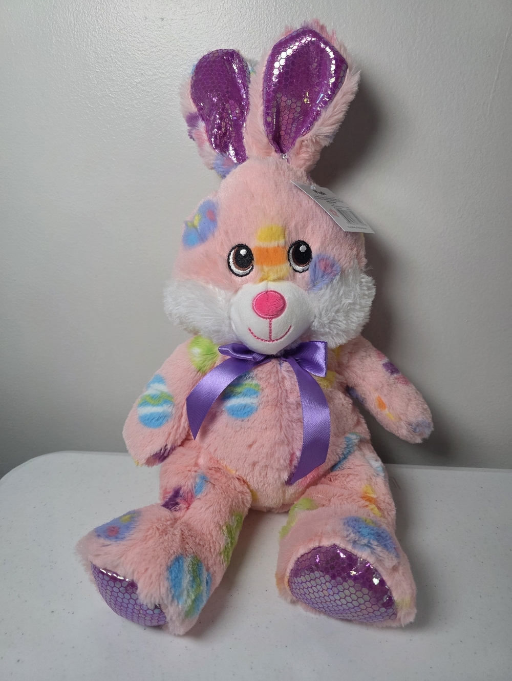 Plush Multicolor Easter Bunny Stuffed Toy - Pick 1 - Picture 5 of 7